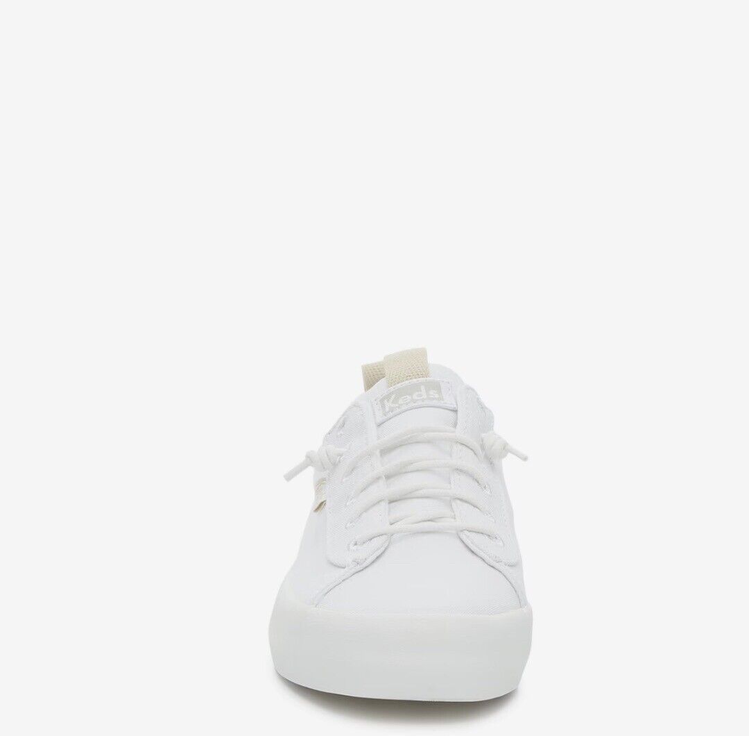 Keds Women's Kickback Canvas Sneaker - White Size 7.5