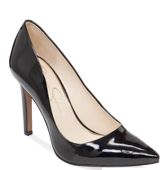 Jessica Simpson Cassani Black Patent  Women's Pointed Toe Pump Size 9.5 NIB