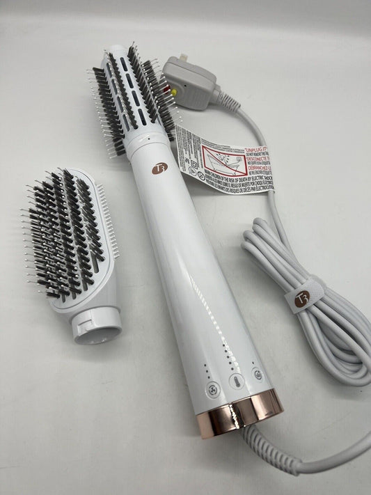 T3 Micro AireBrush Duo Interchangeable Hot Air Blow Dry Brush - White