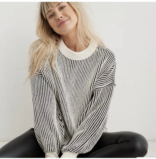 Aerie Beyond Chenille Sweater Black NWT Size XXL