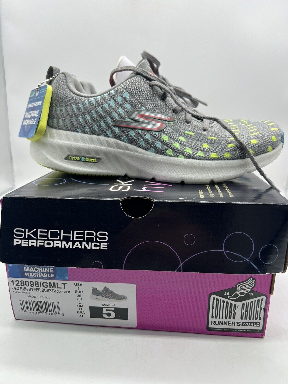 Sketchers Go Run Hyper Burst Sneaker Size 5